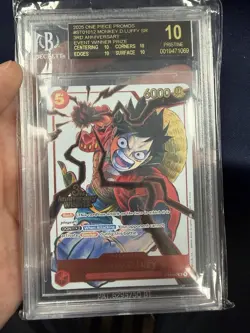 2025 One Piece Monkey D Luffy 3rd Anniversary Winner BGS 10 Black Label - Image 1