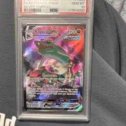 Pokemon TCG Rayquaza VMAX Full Art Holo TG20 Silver Tempest PSA 10 - Image 1