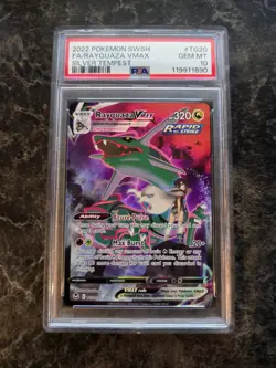 Pokemon TCG Rayquaza VMAX TG20/TG30 SWSH12 Sword & Shield Silver Tempest PSA 10 - Image 1