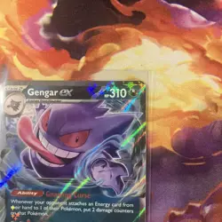 Gengar EX 104/162 Temporal Forces Mint Pokemon Card NM Double Rare - Image 4