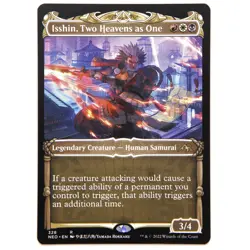 Isshin, Two Heavens as One SHOWCASE / Magic MTG / Kamigawa Neon Dynasty - NM - Image 1