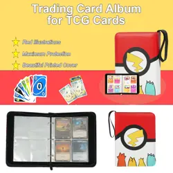 Card Binder for Pokemon,Trading Card Binder,Carrying Case Card Collection Folder - Image 4