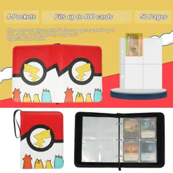 Card Binder for Pokemon,Trading Card Binder,Carrying Case Card Collection Folder - Image 5