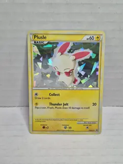 Plusle HGSS16 Black Star Promo Pokemon Card TCG Cracked Ice Holo Rare - Image 1