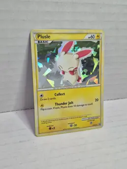 Plusle HGSS16 Black Star Promo Pokemon Card TCG Cracked Ice Holo Rare - Image 2