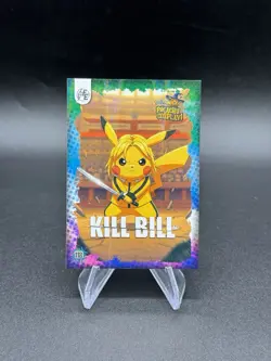 Kill Bill Holo Pikachu Cosplay Set 2025 Pokemon Chase Card 118 - Image 1