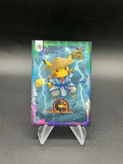 Mortal Kombat Raiden Holo Pikachu Cosplay Set 2025 Pokemon Chase Card 178 - Image 1