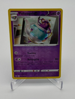 Pokemon Trading Card Game TCG Sword & Shield Reverse Holo Polteageist 090/202 - Image 1