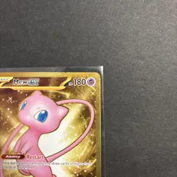 Pokemon Mew EX Gold TCG 205/165 SV 151 Scarlet & Violet Hyper Rare Holo Card - Image 2
