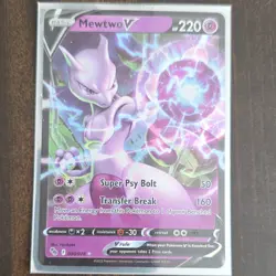 Pokemon Mewtwo V 030/078 GO Holo Ultra Rare Basic Card 220HP 2022 - Image 1