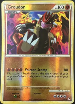 Groudon 6/95 Call of Legends Reverse Holo Rare Pokemon Card VLP - Image 1