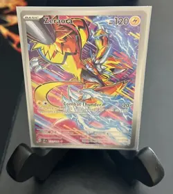Pokemon TCG Zeraora 151/142 Stellar Crown Holo Card Full Art Rare - Image 1