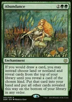1x ABUNDANCE - Duel Deck - MTG - Magic the Gathering - Image 1