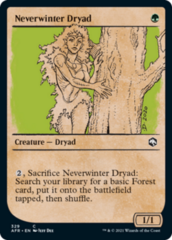 Neverwinter Dryad (Showcase) FOIL Adventures in the Forgotten Realms NM ABUGames - Image 1