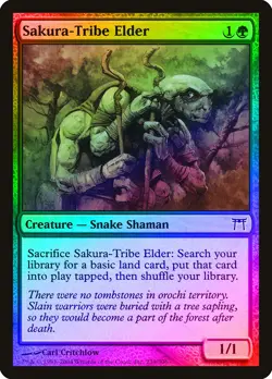 Sakura-Tribe Elder FOIL Champions of Kamigawa HEAVILY PLD Common CARD ABUGames - Image 1
