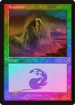 Mountain (344) FOIL Invasion HEAVILY PLD Basic Land MAGIC MTG CARD ABUGames - Image 1