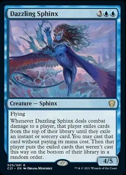 MTG - DAZZLING SPHINX - Commander 2021 (R) - Image 1