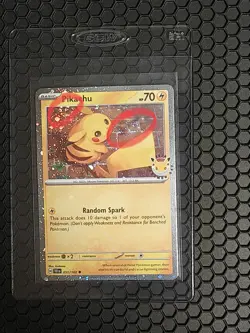 3X SWIRL Pikachu 051/162 Stamped 2026 Pokemon Day Promo. FREE Swirled Kirlia - Image 2