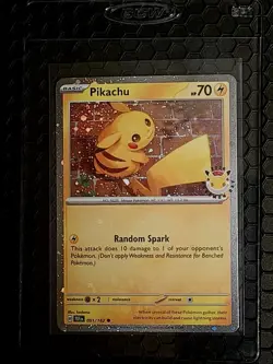 3X SWIRL Pikachu 051/162 Stamped 2026 Pokemon Day Promo. FREE Swirled Kirlia - Image 3