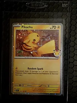 3X SWIRL Pikachu 051/162 Stamped 2026 Pokemon Day Promo. FREE Swirled Kirlia - Image 4