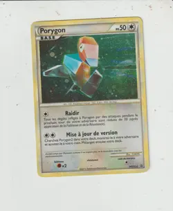 x1 Carte Pokemon Porygon (HGSS 22) PROMO HOLO EX-NM FRANCAIS - Image 1