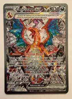 Pokemon TCG Charizard ex Tera Special Illustration Rare Holo 223/197 SV03 330HP - Image 1