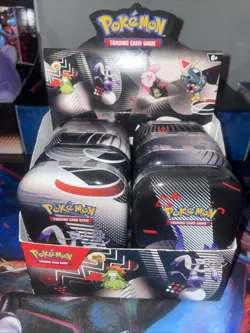 Pokemon Black Bolt & White Flare Unova Mini Tin Display EMPTY BOX Display - Image 1