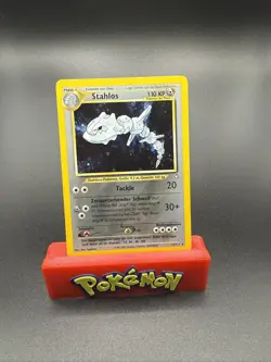 Stahlos 15/111 Holo Rare Pokemon Neo Genesis German Steelix LP - Image 1