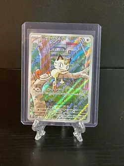 Meowth 106/094 Illustration Rare Phantasmal Flames Pokemon TCG NM/M - Image 1