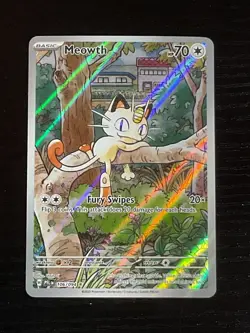Meowth 106/094 Illustration Rare Phantasmal Flames Pokemon TCG NM/M - Image 2