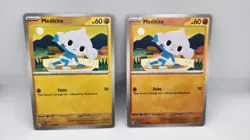 Pokemon TCG INK ERROR Meditite 110/198 Regular Common Scarlet & Violet Base Set - Image 1
