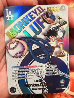 PROXY ENGLISH - LA DODGERS Monkey D Luffy EB02-010 - Image 1