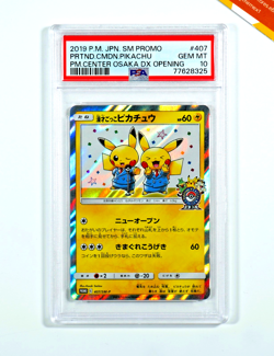 Pokemon PSA 10 Pretend Comedian Pikachu #407 Pokemon Center Osaka 2019 Japanese - Image 1