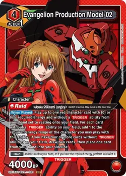 Evangelion Production Model-02 Foil - UE15BT/EVA-1-081 NM - Union Arena - Image 1