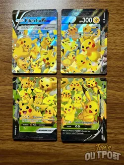 Pokemon Card Celebrations Pikachu V-Union [Set of 4] SWSH Promo Cards Holo - Image 1