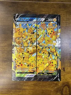 Pikachu V-Union Set of 4Sword & Shield Promo Cards Holo Celebrations Pokemon - Image 1