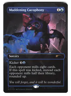 Maddening Cacophony #2322 (NM) (Rainbow Foil) Secret Lair Furby SLD MTG Magic - Image 1