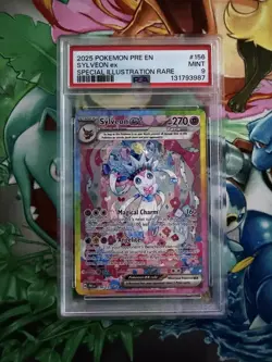 2025 Pokemon PRE EN Sylveon ex 156/131 Special Illustration Rare PSA 9 (152 - Image 1