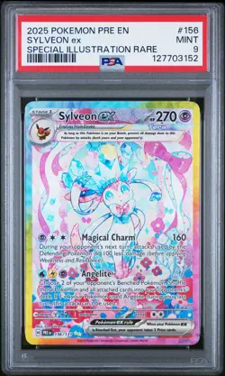 2025 Pokemon PRE EN Sylveon ex 156/131 Special Illustration Rare PSA 9 (152 - Image 1