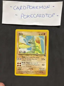 Pokemon Card Onix 3/8-Southern Islands-no Holo-Eng-Nm! - Image 1