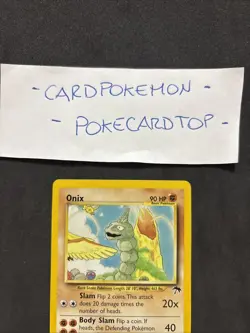 Pokemon Card Onix 3/8-Southern Islands-no Holo-Eng-Nm! - Image 2