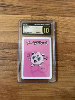 CGC Pristine 10 Jigglypuff Pokemon Playing Cards (2019) JPN Old Maid Card - Image 1