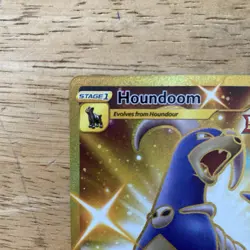 Pokemon TCG Houndoom 179/163 Secret Rare Battle Styles Gold Chase Card - Image 2