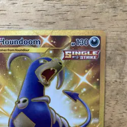Pokemon TCG Houndoom 179/163 Secret Rare Battle Styles Gold Chase Card - Image 3