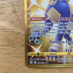 Pokemon TCG Houndoom 179/163 Secret Rare Battle Styles Gold Chase Card - Image 4