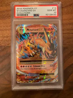 Pokemon TCG XY Evolutions 2016 M Charizard EX Holo Card 13/108 PSA 10 Gem Mint - Image 1