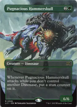 Pugnacious Hammerskull (Borderless) R The Lost Caverns of Ixalan 328 NM MTG - Image 1