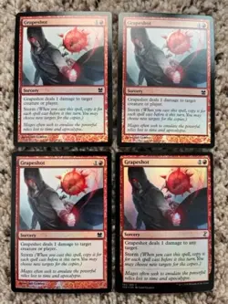 MTG- Grapeshot x4 -All FOIL - Image 1