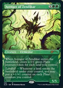 1x Avenger of Zendikar - Showcase (158) - Foil NM-Mint, English Secret Lair MTG - Image 1