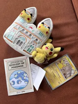 Pokemon X Natural History Museum Plush, Jumbo Pikachu Card & Ecology Booklet - Image 2